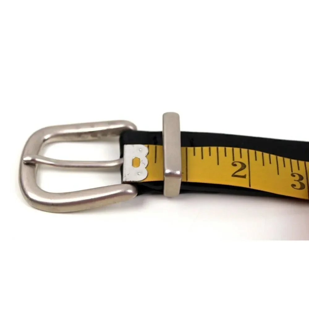 MOD DEPOSE SADDLE BLACK GENUINE LEATHER 1 1/8